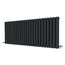 Metro Horizontal Radiator - Anthracite - Double Panel (600mm High) 1416mm Wide