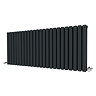 Metro Horizontal Radiator - Anthracite - Double Panel (600mm High) 1416mm Wide