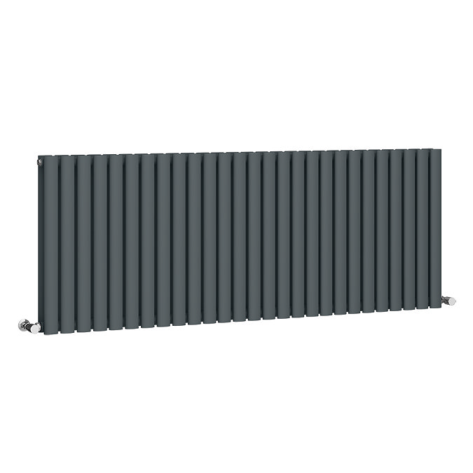 Metro Horizontal Radiator - Anthracite - Double Panel (600mm High) 1596mm Wide