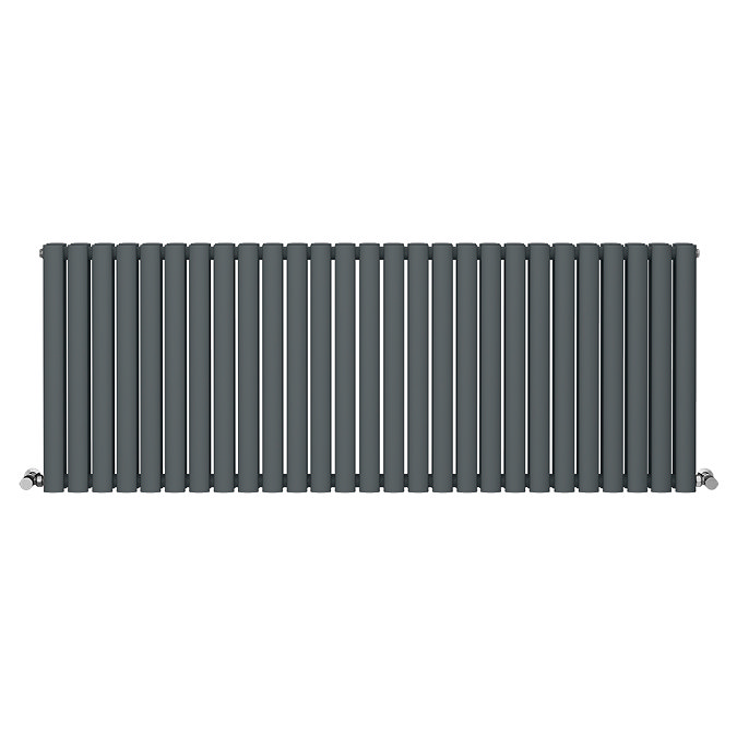 Metro Horizontal Radiator - Anthracite - Double Panel (600mm High) 1596mm Wide