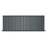 Metro Horizontal Radiator - Anthracite - Double Panel (600mm High) 1596mm Wide