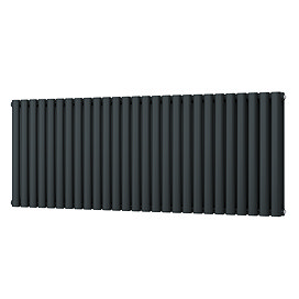 Metro Horizontal Radiator - Anthracite - Double Panel (600mm High) 1596mm Wide