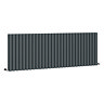 Metro Horizontal Radiator - Anthracite - Double Panel (600mm High) 1711mm Wide