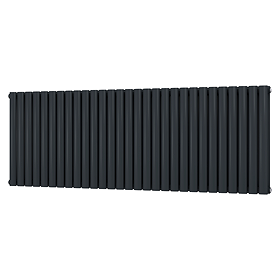 Metro Horizontal Radiator - Anthracite - Double Panel (600mm High) 1711mm Wide