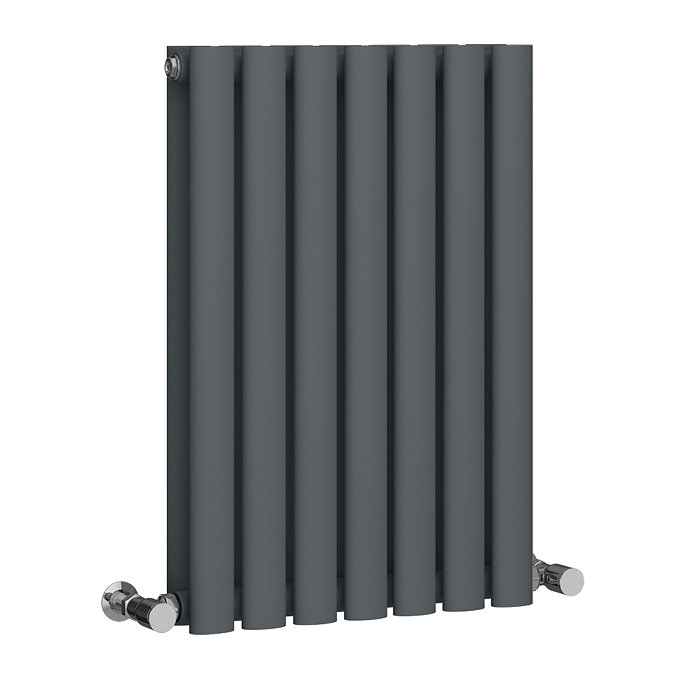 Metro Horizontal Radiator - Anthracite - Double Panel (600mm High) 413mm Wide