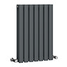 Metro Horizontal Radiator - Anthracite - Double Panel (600mm High) 413mm Wide