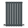 Metro Horizontal Radiator - Anthracite - Double Panel (600mm High) 413mm Wide