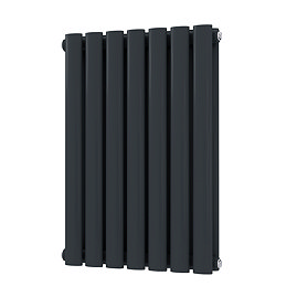 Metro Horizontal Radiator - Anthracite - Double Panel (600mm High) 413mm Wide