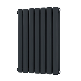 Metro Horizontal Radiator - Anthracite - Double Panel (600mm High) 413mm Wide