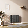 Metro Horizontal Radiator - Anthracite - Double Panel (600mm High) 826mm Wide
