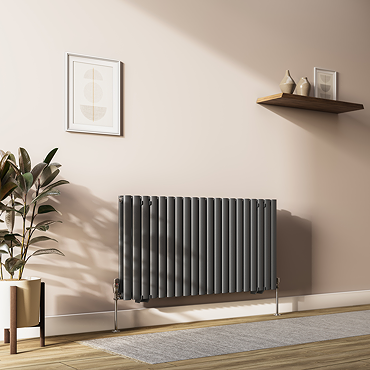 Metro Horizontal Radiator - Anthracite - Double Panel (600mm High)