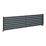 Metro Horizontal Radiator - Anthracite - Single Panel (1600mm Wide) 413mm High