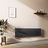 Metro Horizontal Radiator - Anthracite - Single Panel (1600mm Wide) 