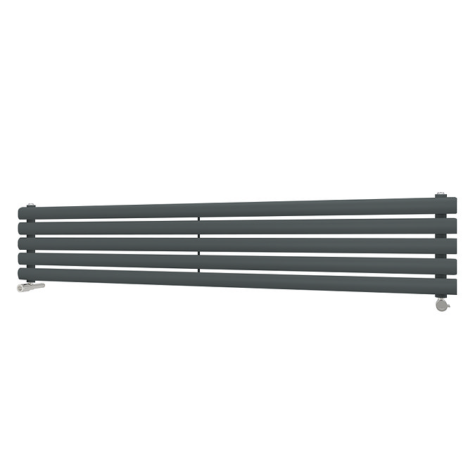 Metro Horizontal Radiator - Anthracite - Single Panel (1600mm Wide) 295mm High
