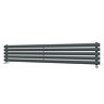Metro Horizontal Radiator - Anthracite - Single Panel (1600mm Wide) 295mm High