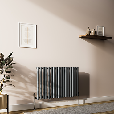 Metro Horizontal Radiator - Anthracite - Single Panel (600mm High) 1003mm Wide