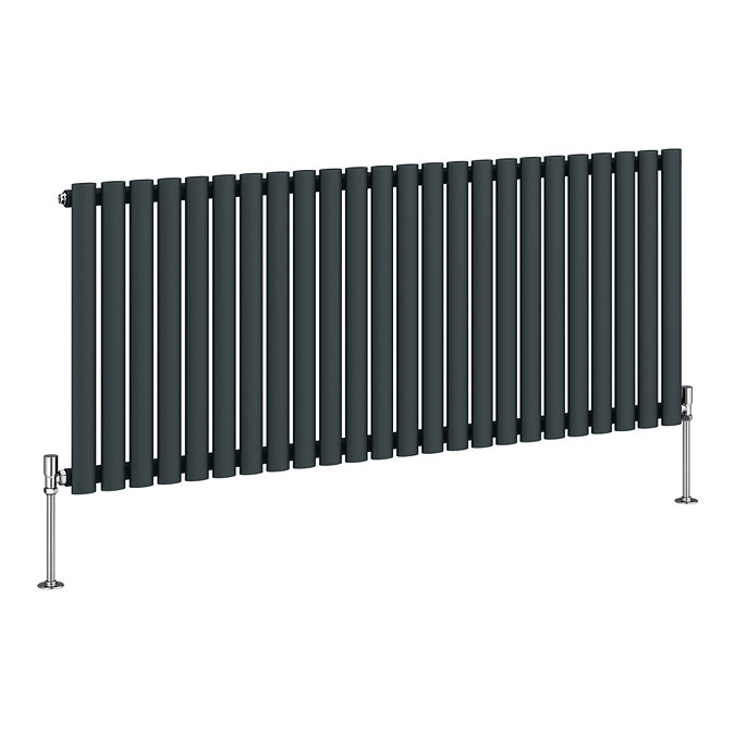 Metro Horizontal Radiator - Anthracite - Single Panel (600mm High) 1416mm Wide