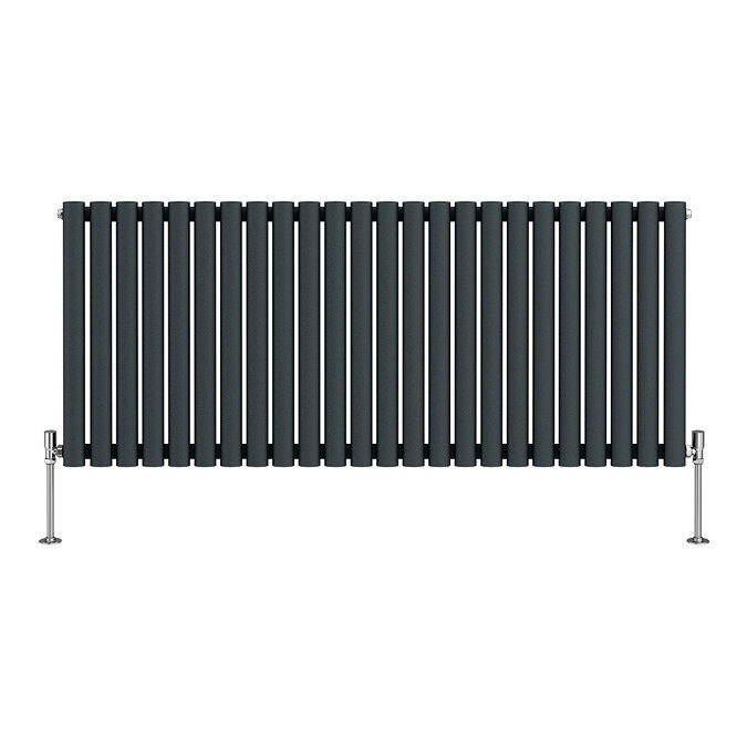 Metro Horizontal Radiator - Anthracite - Single Panel (600mm High) 1416mm Wide