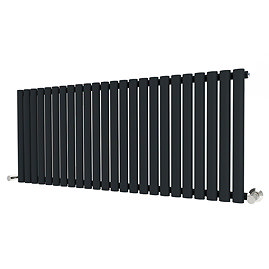 Metro Horizontal Radiator - Anthracite - Single Panel (600mm High) 1416mm Wide