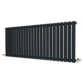 Metro Horizontal Radiator - Anthracite - Single Panel (600mm High) 1416mm Wide