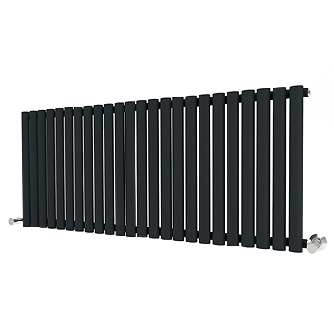 Metro Horizontal Radiator - Anthracite - Single Panel (600mm High) 1416mm Wide