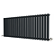 Metro Horizontal Radiator - Anthracite - Single Panel (600mm High) 1416mm Wide