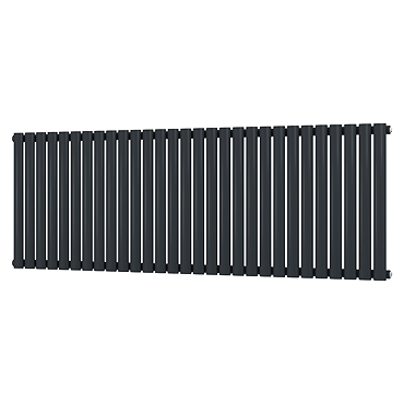 Metro Horizontal Radiator - Anthracite - Single Panel (600mm High) 1711mm Wide