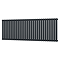 Metro Horizontal Radiator - Anthracite - Single Panel (600mm High) 1711mm Wide