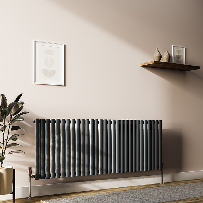 Metro Horizontal Radiator - Anthracite - Single Panel (600mm High) 1711mm Wide