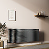 Metro Horizontal Radiator - Anthracite - Single Panel (600mm High) 1711mm Wide