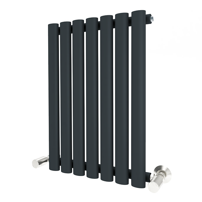 Metro Horizontal Radiator - Anthracite - Single Panel (600mm High) 413mm Wide