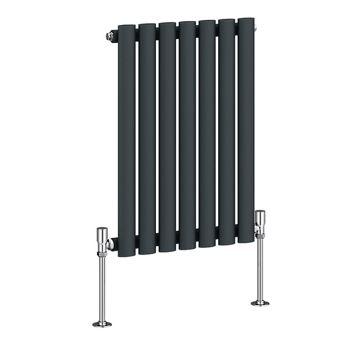 Metro Horizontal Radiator - Anthracite - Single Panel (600mm High) 413mm Wide