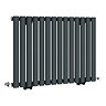 Metro Horizontal Radiator - Anthracite - Single Panel (600mm High) 826mm Wide