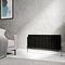 Metro Horizontal Radiator - Matt Black - Double Panel (400mm High) 1180mm Wide