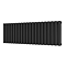 Metro Horizontal Radiator - Matt Black - Double Panel (400mm High) 1180mm Wide
