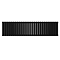 Metro Horizontal Radiator - Matt Black - Double Panel (400mm High) 1593mm Wide