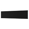 Metro Horizontal Radiator - Matt Black - Double Panel (400mm High) 1593mm Wide