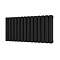 Metro Horizontal Radiator - Matt Black - Double Panel (400mm High) 826mm Wide