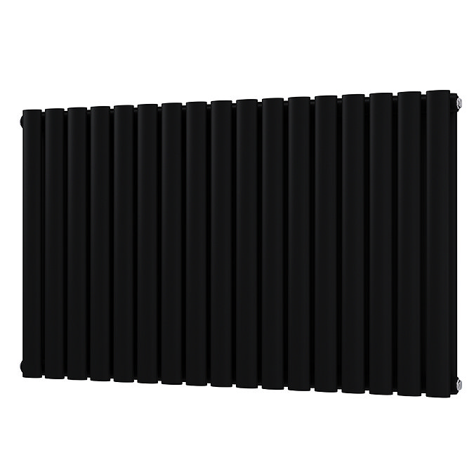 Metro Horizontal Radiator - Matt Black - Double Panel (600mm High) 1003mm Wide