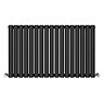 Metro Horizontal Radiator - Matt Black - Double Panel (600mm High) 1003mm Wide