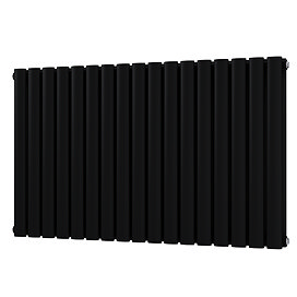 Metro Horizontal Radiator - Matt Black - Double Panel (600mm High) 1003mm Wide