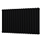 Metro Horizontal Radiator - Matt Black - Double Panel (600mm High) 1003mm Wide