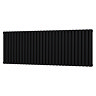 Metro Horizontal Radiator - Matt Black - Double Panel (600mm High) 1711mm Wide