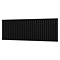 Metro Horizontal Radiator - Matt Black - Double Panel (600mm x 1711mm)
