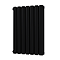 Metro Horizontal Radiator - Matt Black - Double Panel (600mm High) 413mm Wide