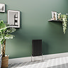 Metro Horizontal Radiator - Matt Black - Double Panel (600mm High) 413mm Wide