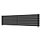 Metro Horizontal Radiator - Matt Black - Single Panel (1600mm Wide)
