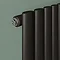 Metro Horizontal Radiator - Matt Black - Single Panel (600mm High) 1180mm Wide
