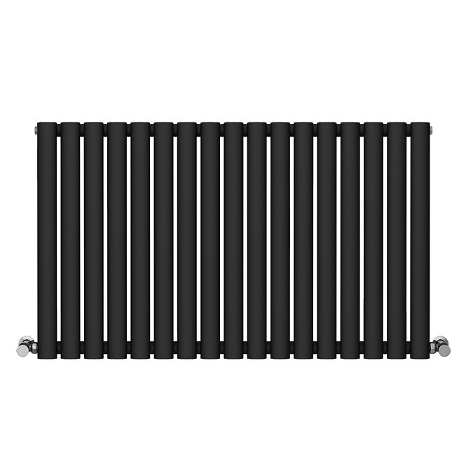 Metro Horizontal Radiator - Matt Black - Single Panel (600mm High) 1003mm Wide