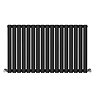 Metro Horizontal Radiator - Matt Black - Single Panel (600mm High) 1003mm Wide